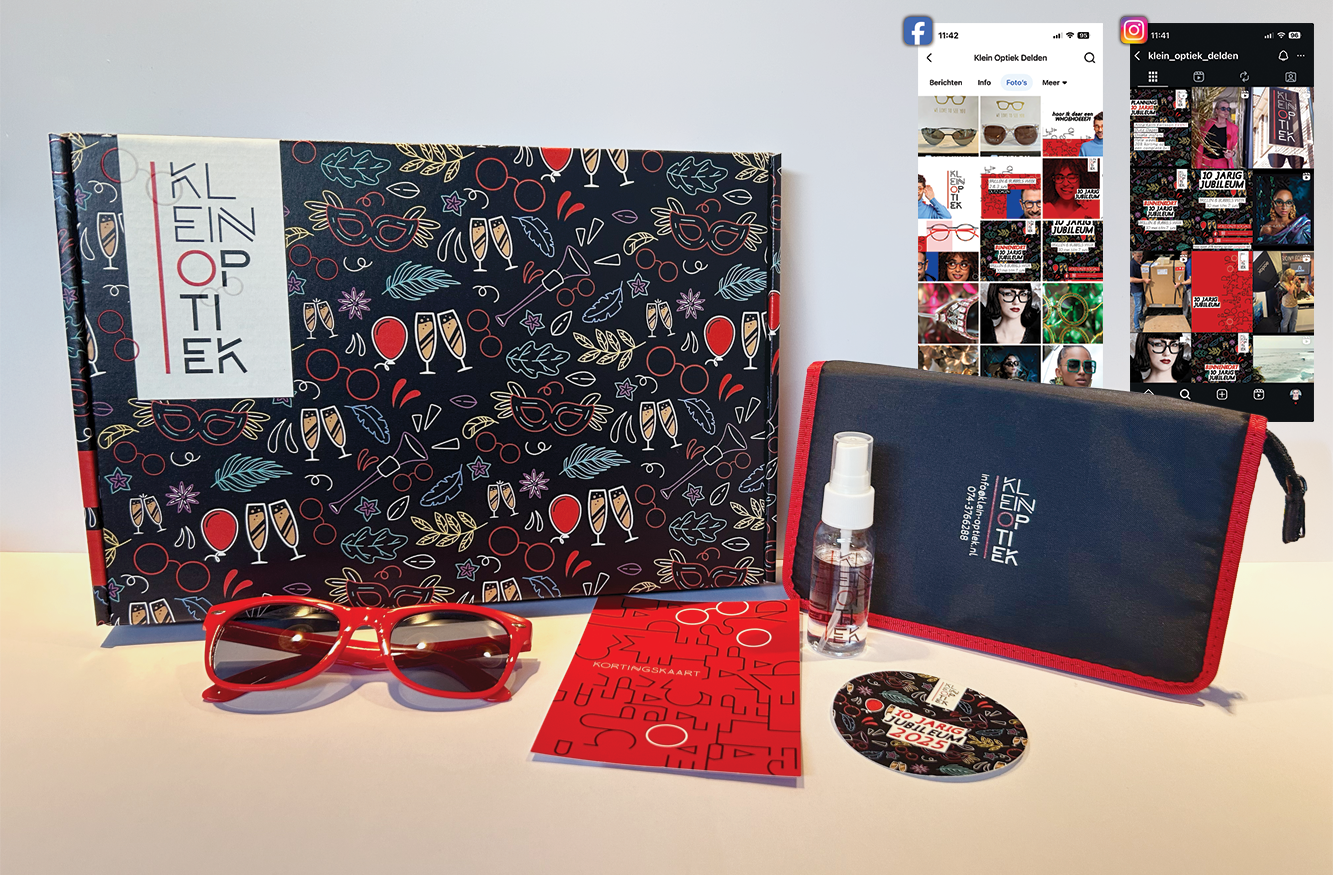Jubileum KleinOptiek feestelijke campagne
