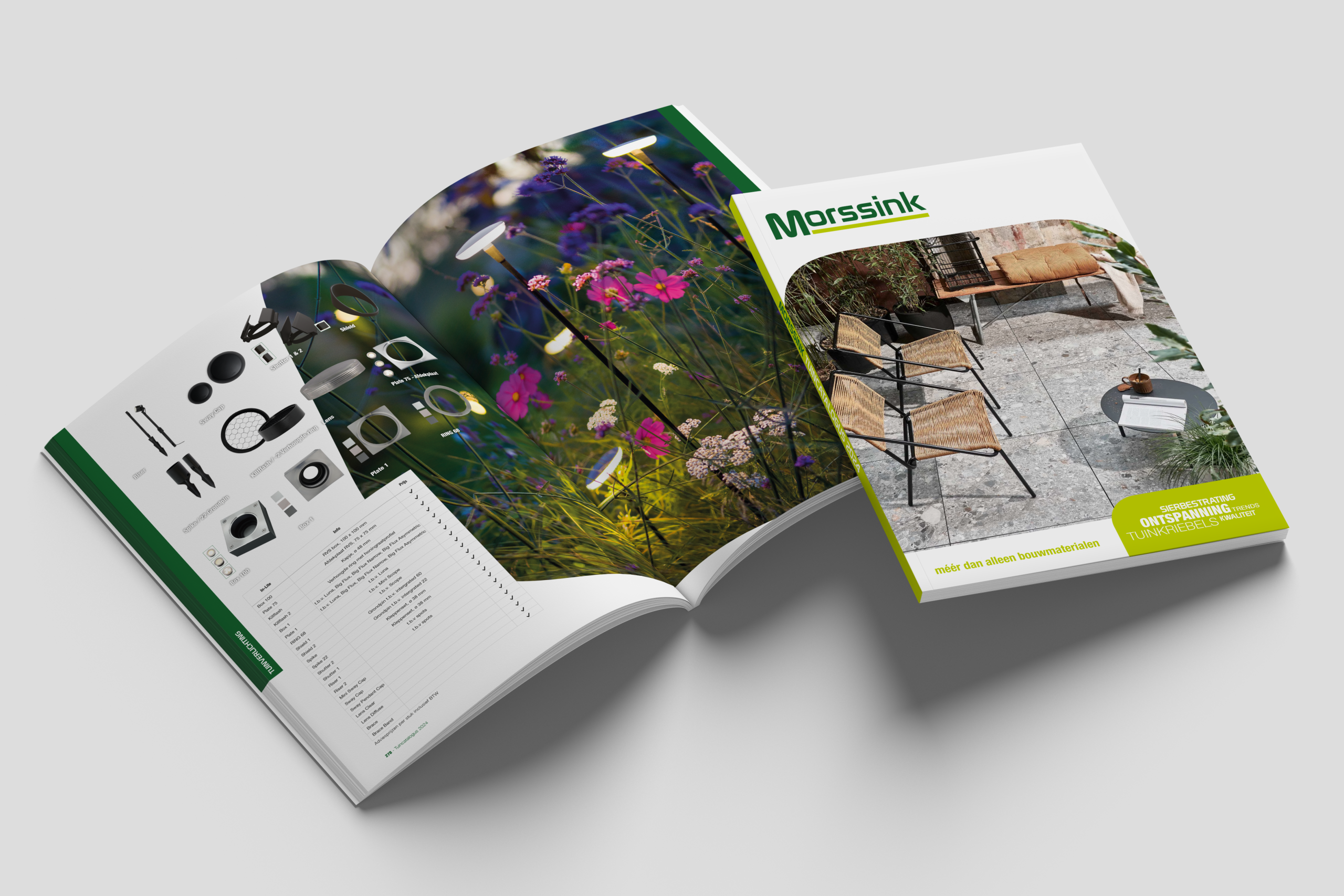 Jaarlijkse tuininspiratiemagazine ontwerp