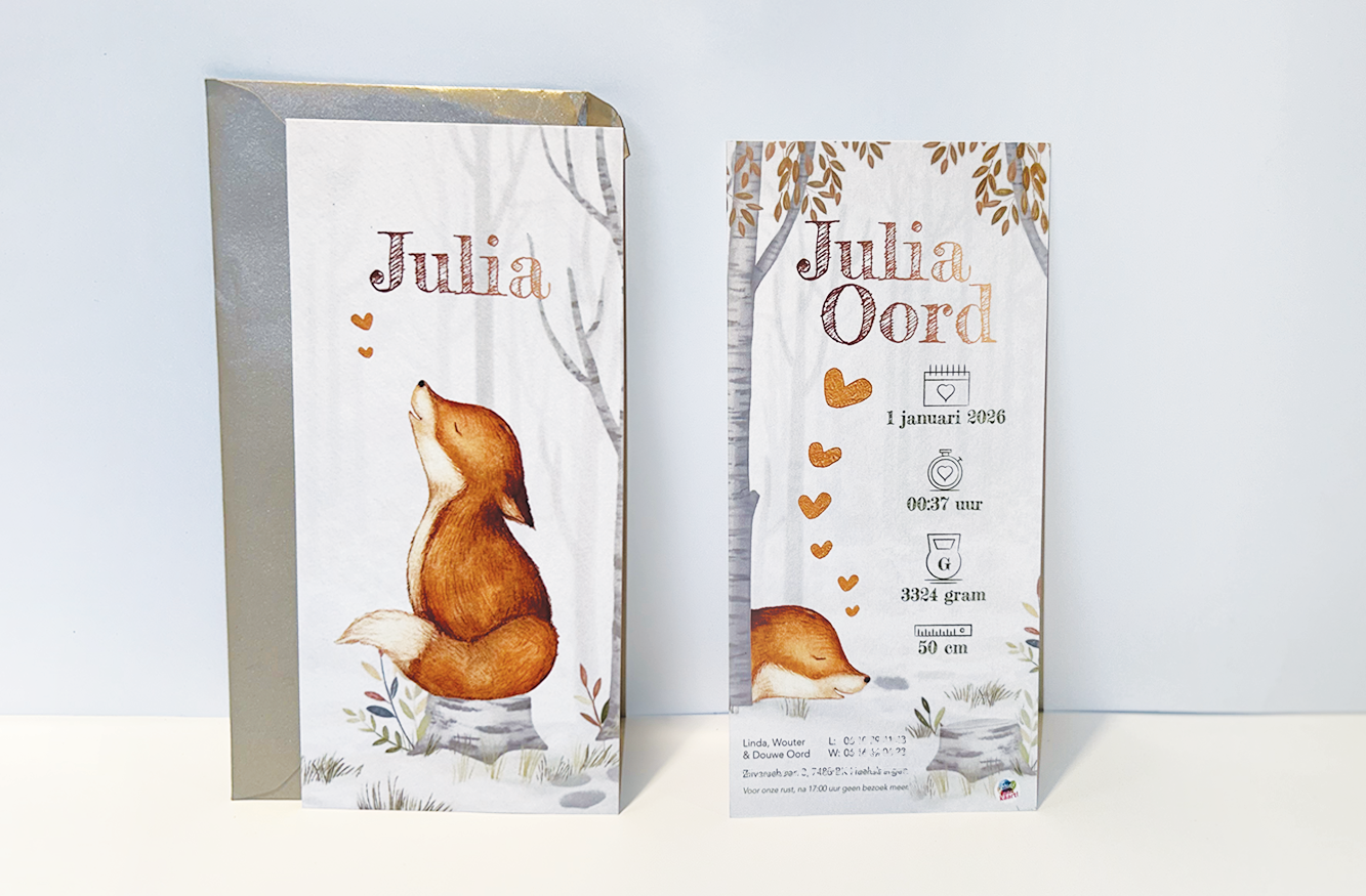 Geboortekaart Julia