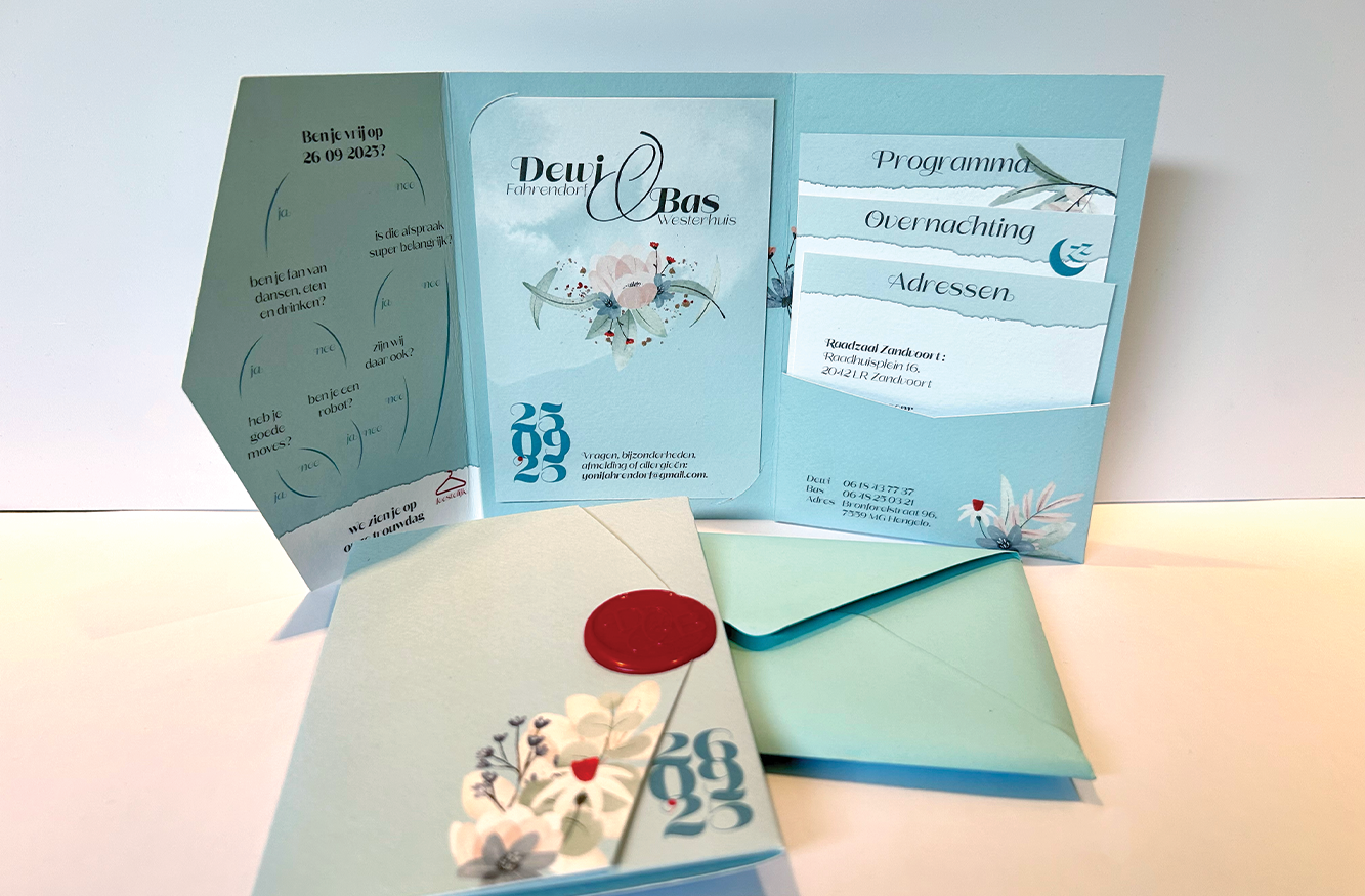 Trouwkaart Pocketfold